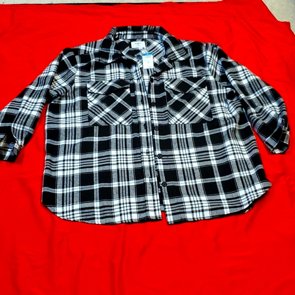 Rue 21 2x plaid shirt